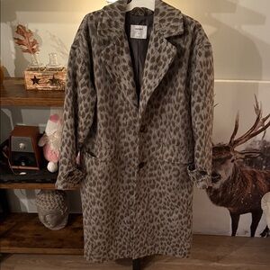 Leopard Print Long Coat